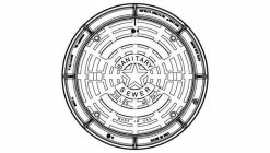 Outlet ❤️ EJ 32 in. Watertight Manhole Sanitary Ring and Cover for Sewer (Less Logo) 🔔