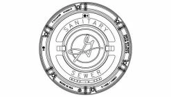 Best Sale 🎁 EJ 32 in. Manhole Ring & Cover Sanitary Sewer Town ⌛