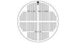 New 🥰 EJ Classic Series 31-15/16 in. Grey Iron Grate 😀