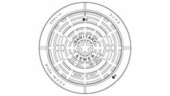 Flash Sale ⌛ EJ 32 in. Manhole Sanitary Ring and Cover for Sewer (Less Logo) 🔥