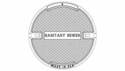 Coupon 🧨 EJ 1338 Series 23-3/4 in. Solid Sanitary Sewer Manhole Cover ❤️