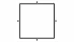 Best Sale 🌟 EJ V5636 Series 43-1/4 x 43-1/4 x 4 in. Undipped Gray Iron Tall Reversible Square Frame ❤️