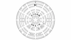 Promo 😍 EJ 32 in. Manhole Strom Ring and Cover for Sewer 🥰