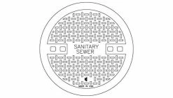 New 💯 EJ 26 in. Sanitary Sewer Manhole Lid 🎉