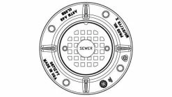 Coupon 👏 EJ 9 x 6 in. Locking Cleanout Frame with Sewer Cover 🔔