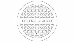 Outlet 😀 EJ 26 in. Two Phase Manhole Lid Storm Sewer Cover 🎁