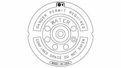 Cheapest ✔️ EJ 23-1/2 in. 1-Hole Cover Sanitary Sewer Danger Permit Required ⭐