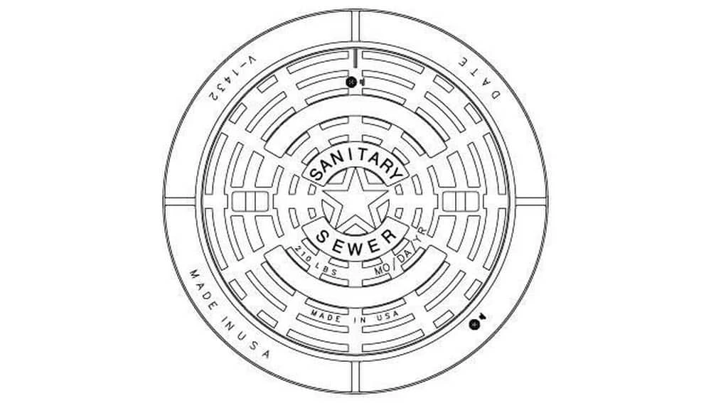 Flash Sale โ EJ 32 in. Manhole Sanitary Ring and Cover for Sewer (Less Logo) ๐ฅ